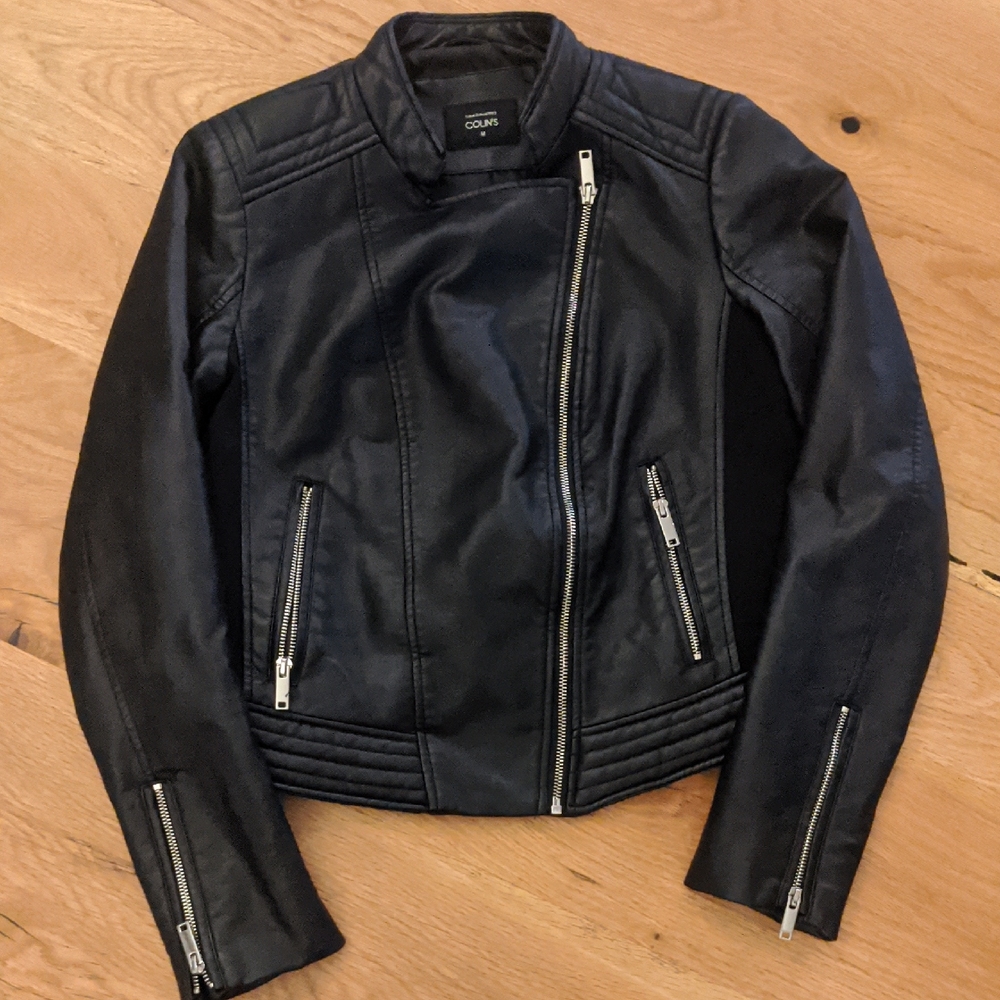 Black Faux Leather Jacket